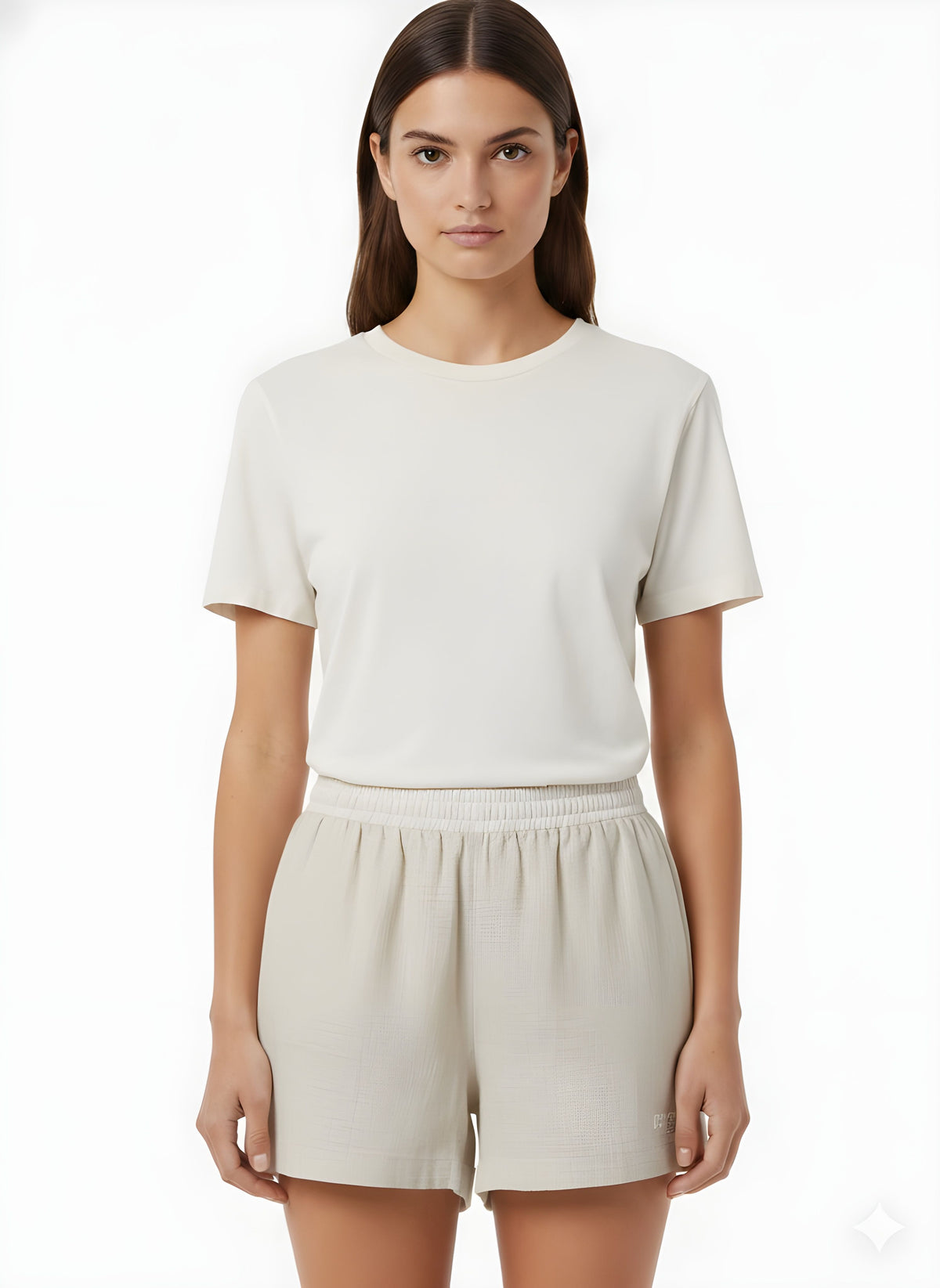 Short in misto lino GAELLE PARIS GAABW10028 - Avorio