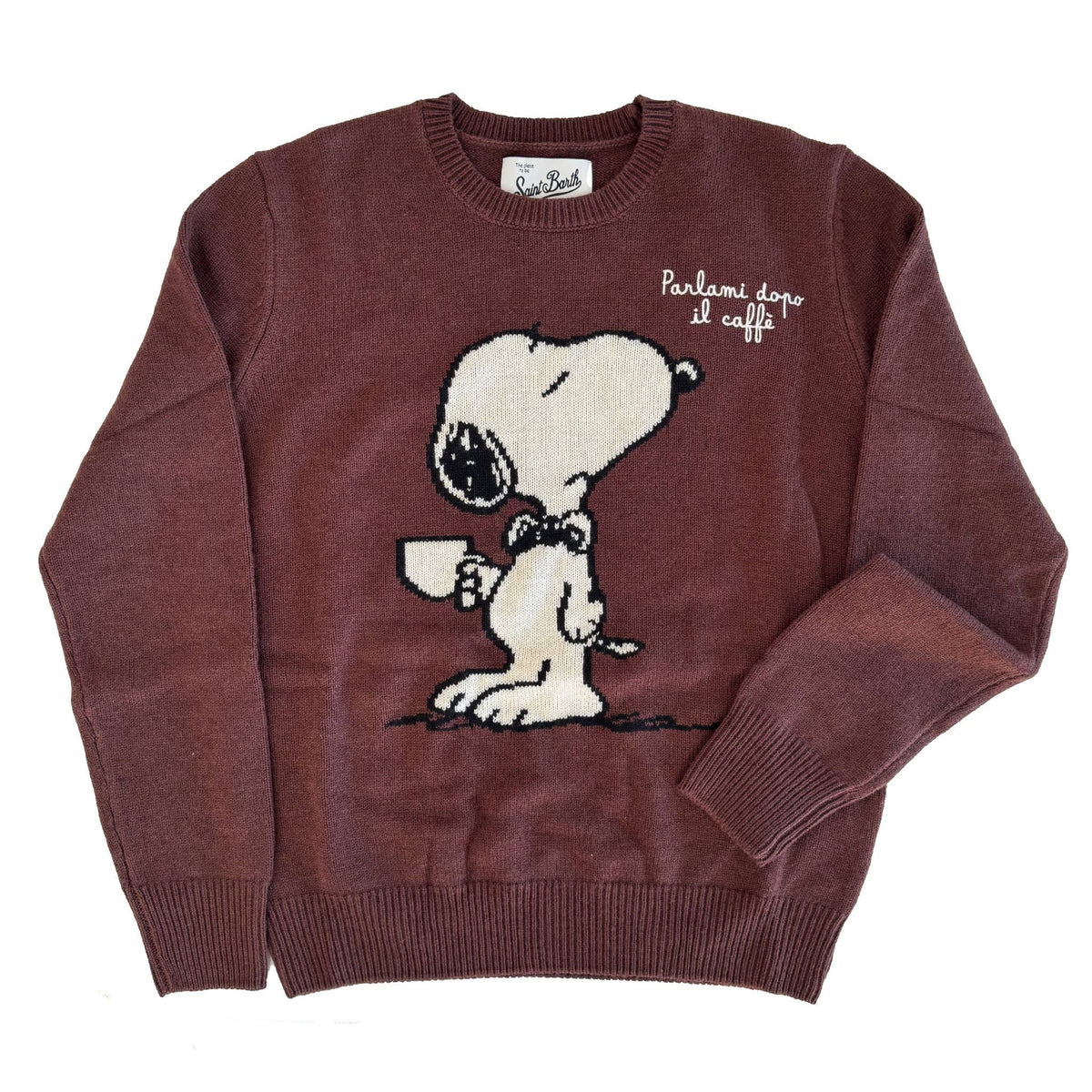 Maglione SAINT BARTH NEW QUEEN - Snoopy Caffè 04144I