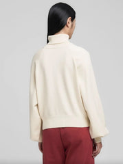 Pullover a collo alto REPLAY DK3904.000.G23372. 300 - Panna