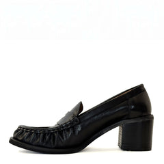 Mocassino con tacco JULIE DEE MW000 - Nero