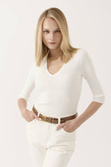 T-shirt manica lunga  ARTLOVE SOLINE - White