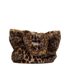 Borsa a mano SAINT BARTH COLETTE SOFT FUR - Leopard 00291I