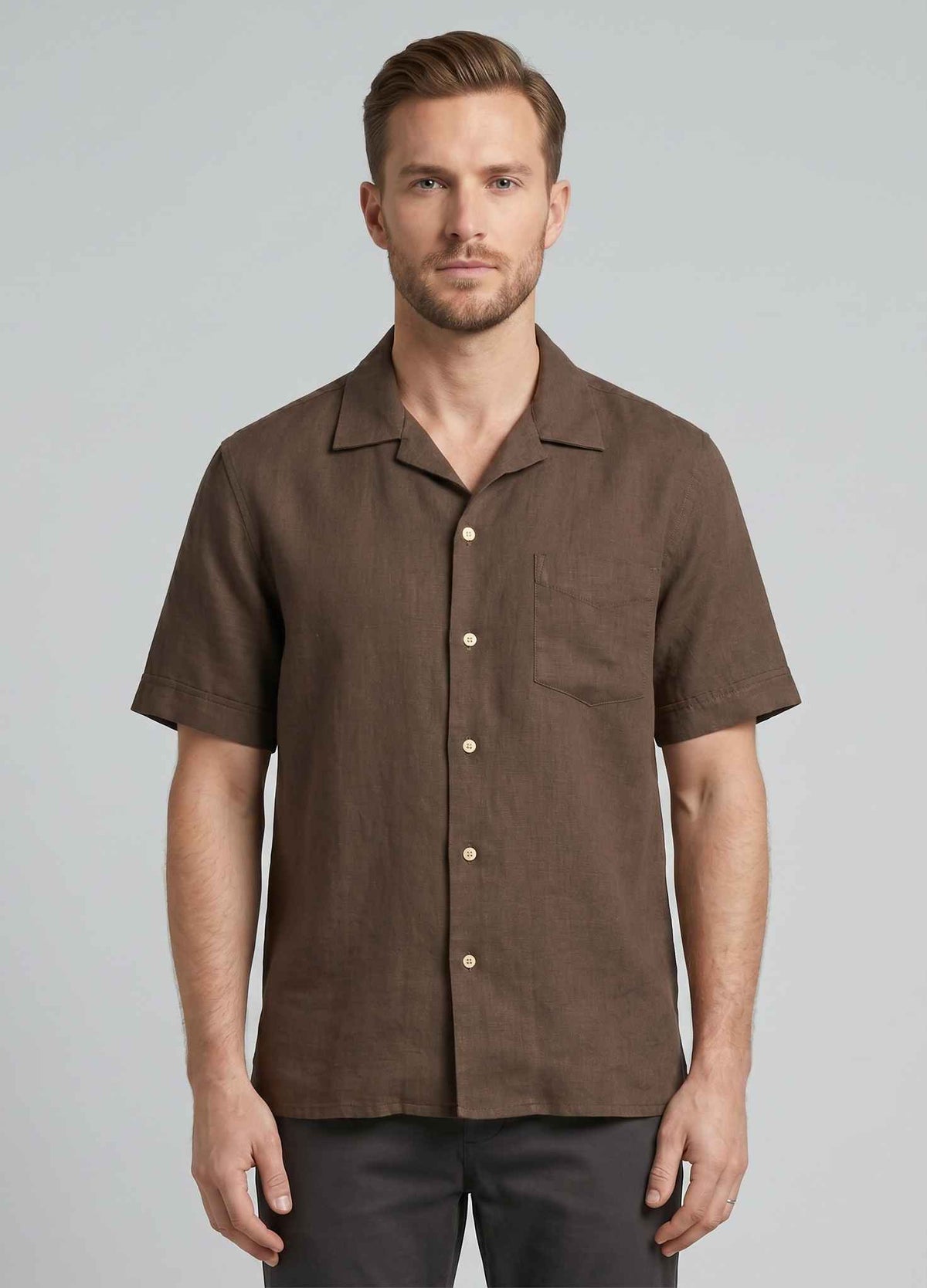 Camicia PERFERCTION 26P400 49 82 - Marrone