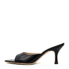 Ciabattina con tacco DIVINE FOLLIE P0700 - Nero