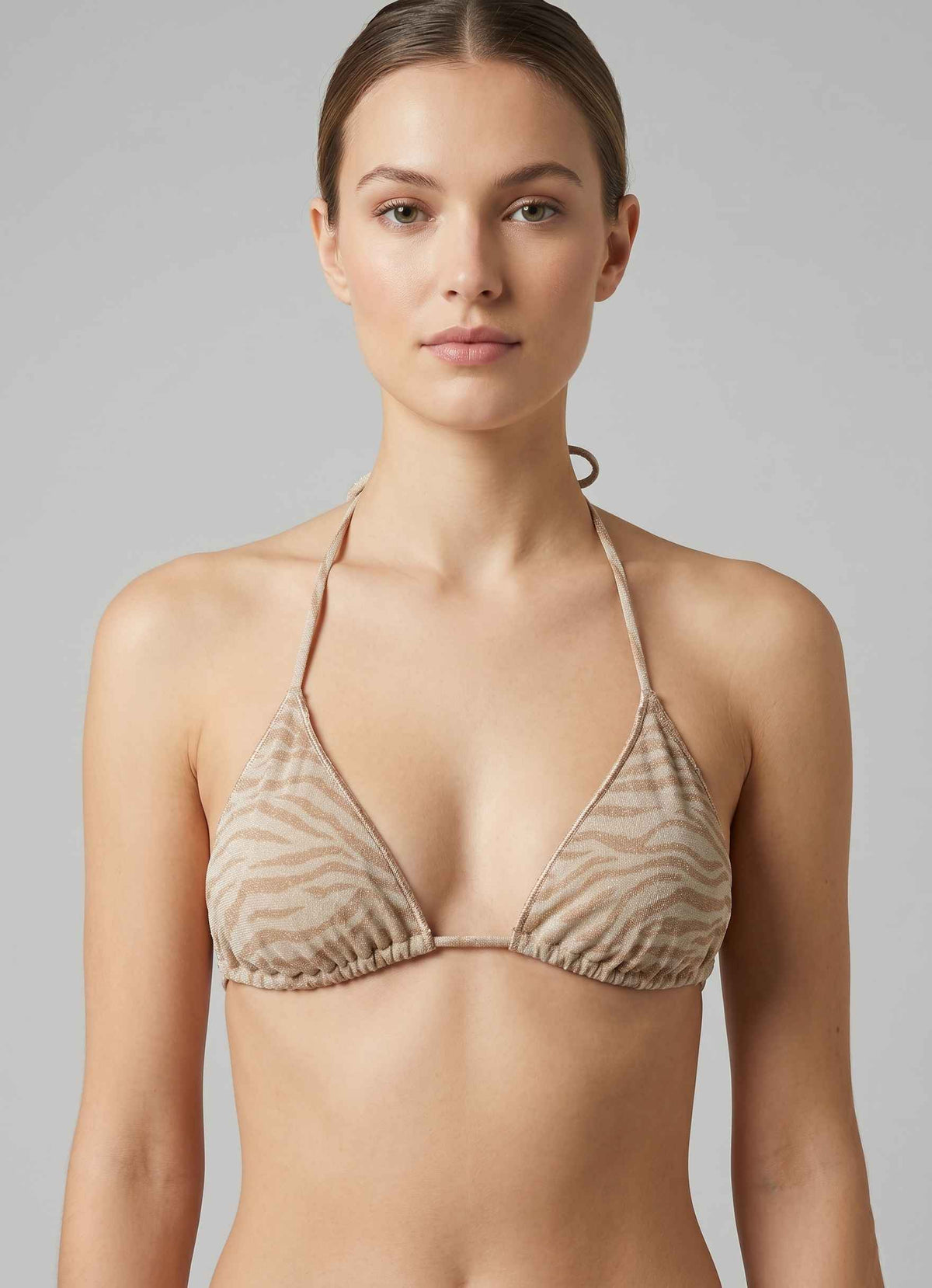 Top Bikini Triangolo SAINT BARTH Leah 08803L - Lurex Zebra