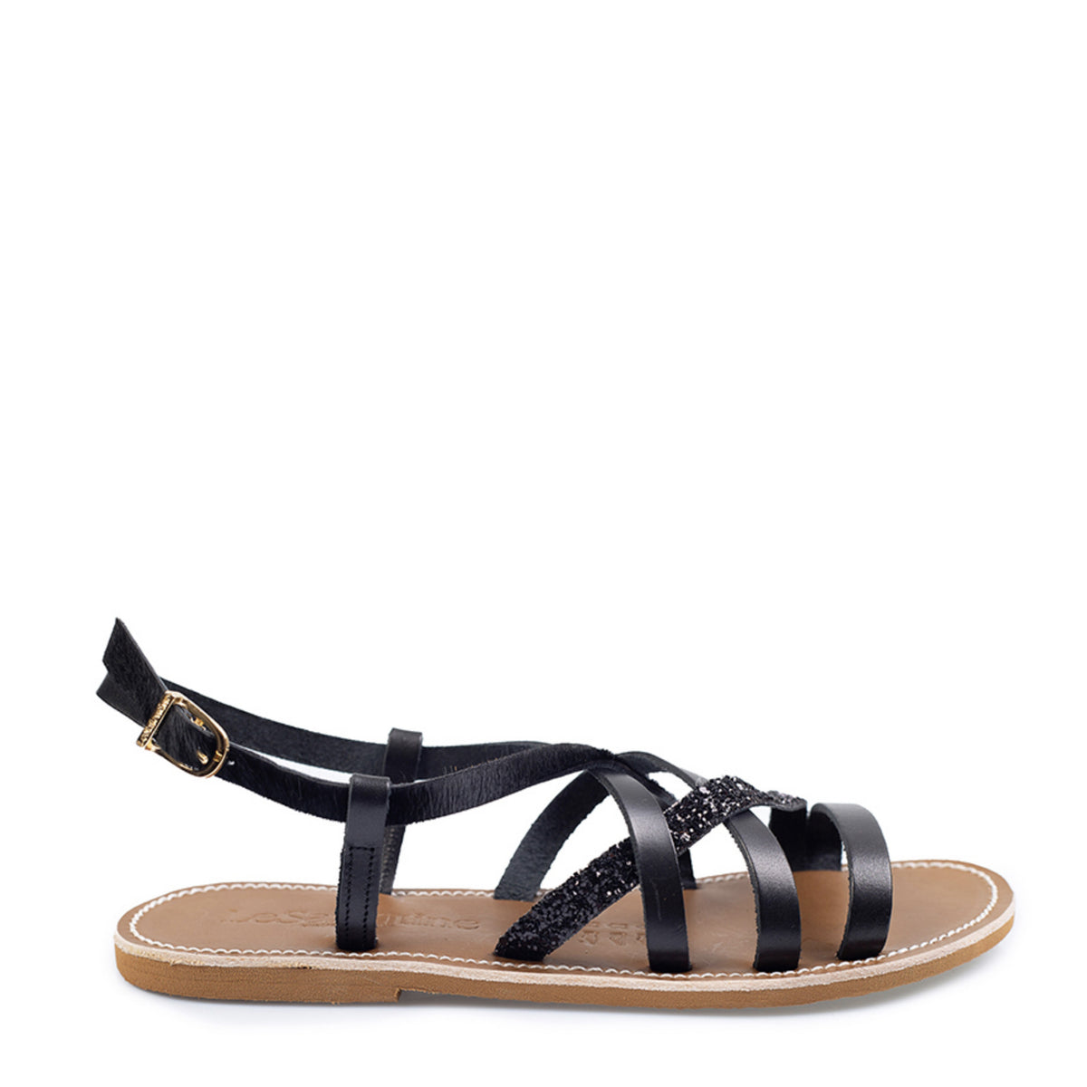 Sandalo LE SALENTINE 1154 - Glitter nero