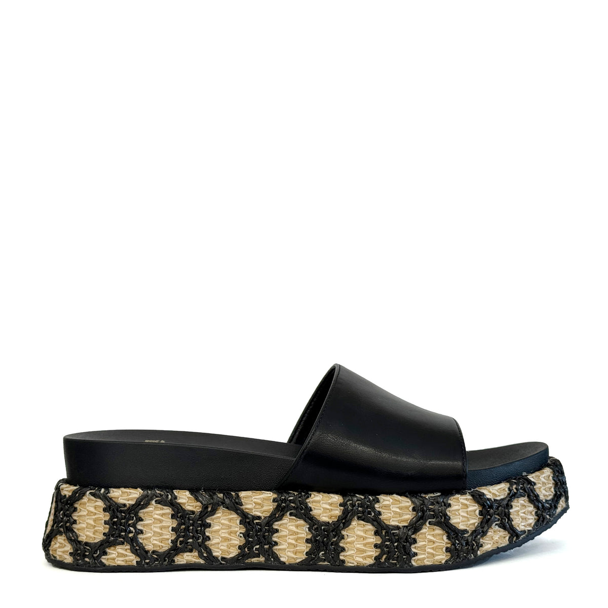 Ciabatta con zeppa GOLD&GOLD GD427 - Nero