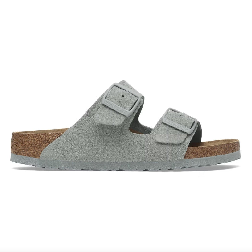 Ciabatta Birkenstock Arizona suede 1029215 - Pure Sage