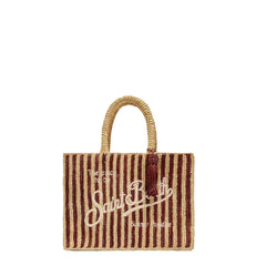 Borsa a mano SAINT BARTH COLETTE RAFFIA 00406L - Stripes Beige/Marrone