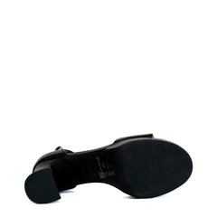 Sandalo con tacco FRANCESCO MILANO G42-03N - Nero