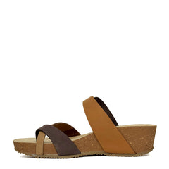 Sandalo con zeppa BIONATURA 28A729X - Nabuck Brandy
