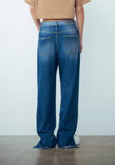 Pantalone Straight GAELLE PARIS GAABW00330 - Denim