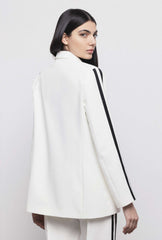 GAELLE PARIS GAABW00837 Single Breasted Jacket - White/Black