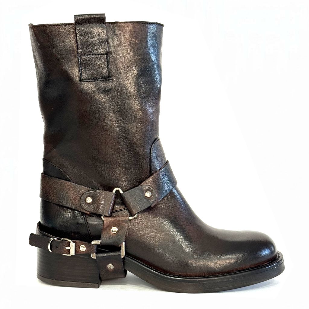 Stivale Biker OVYE ICMIA142 - Testa di moro