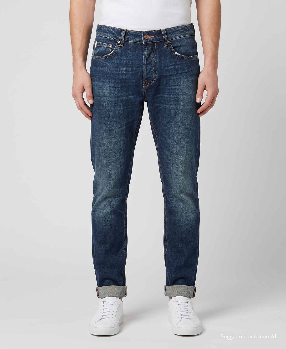 Jeans THE NIM REED Man Regular Fit - Used Med Dark
