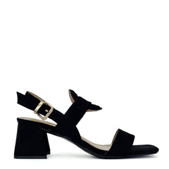 Sandalo con tacco FRANCESCO MILANO J30-01C - Nero