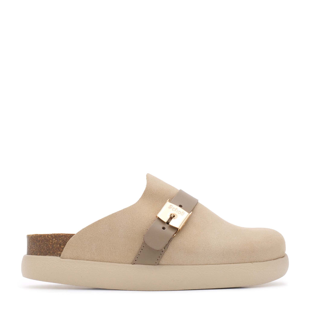 SCHOLL Ivy Buckle Clog - Camel