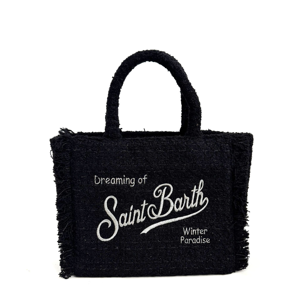 Borsa a mano SAINT BARTH COLETTE TWEED - Nero 00207I