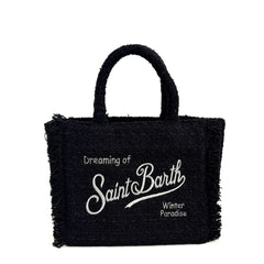 Borsa a mano SAINT BARTH COLETTE TWEED - Nero 00207I