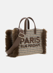 Borsa RUE MADAM MEGEVE MINI TOTE - Pied de poule