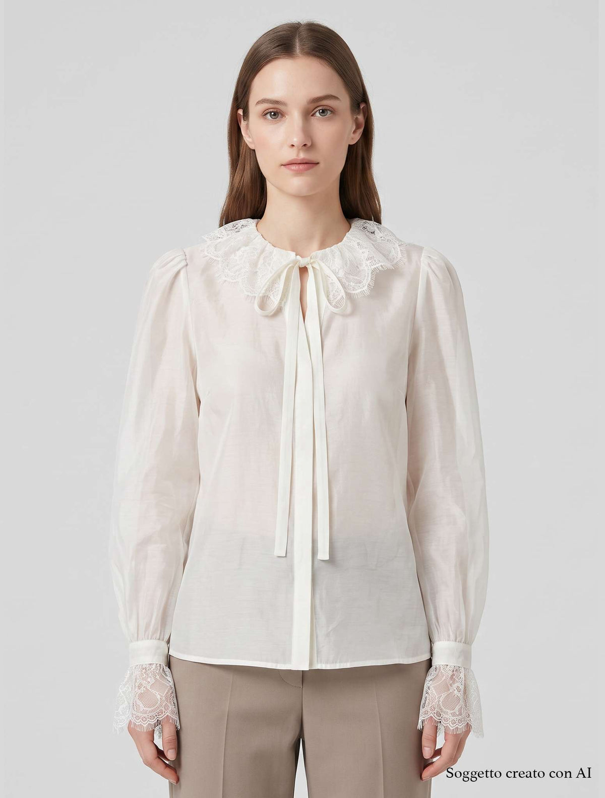 Camicia pizzo TWINSET ACTITUDE 2232 - Neve