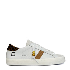 Sneaker D.A.T.E. HILL LOW CALF - White/Leopard