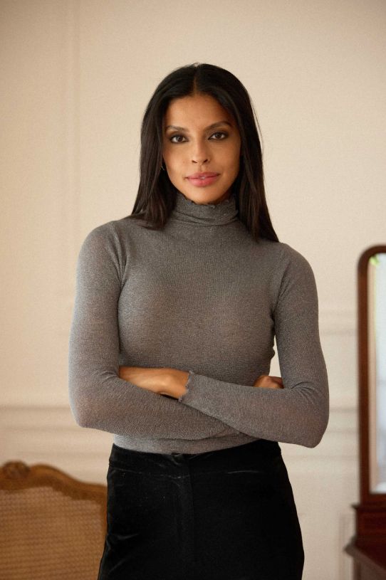 Maglia collo alto LA PETIT ETOILE MEKO - Argento