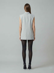 Gilet monopetto over GAELLE PARIS GAABW09810 - Gessato