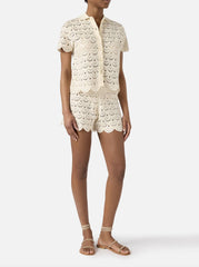 Polo SAINT BARTH MONET 01719L - Crochet Shell Paillettes