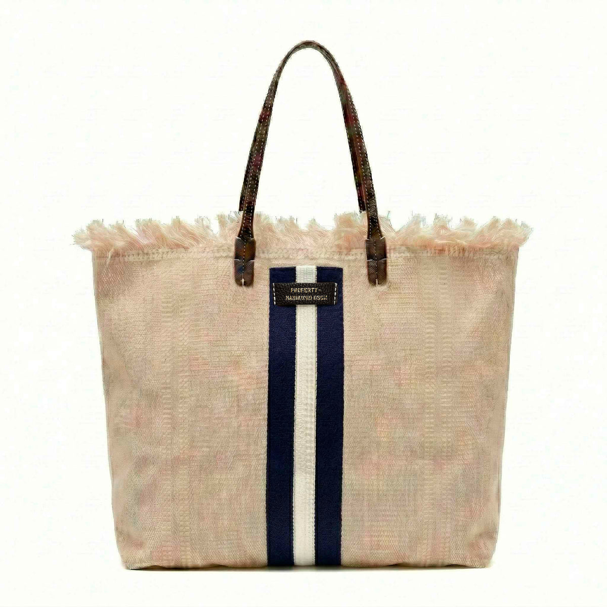 Shopper MANIKOMIO 2 PROJECT COTTON STRIPE - Blue