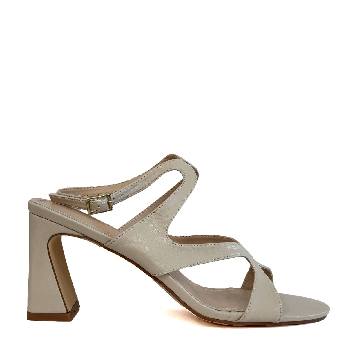 Sandalo con tacco FRANCESCO MILANO G41-05A - Beige