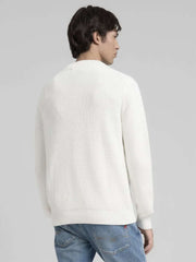 Pullover cotone costine REPLAY UK4722.000.G23788. 011 - Bianco