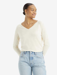 LEVI'S Petal V-Neck Pullover A850200000 - White