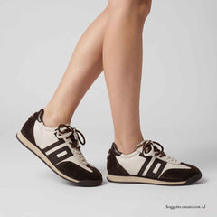 Sneaker BACK 70 ROCKET N101 - Spongy Nappa Butter/Coffee