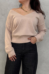 Maglioncino scollo V KNITEREE KNW2579MA - Ginger