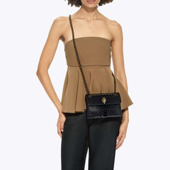 Borsa KURT GEIGER SQ MINI KENSINGTON - Black/Snake