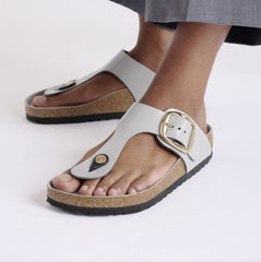 Ciabatta BIRKENSTOCK Gizeh Big Buckle 1029430 - Shine Stone Coin