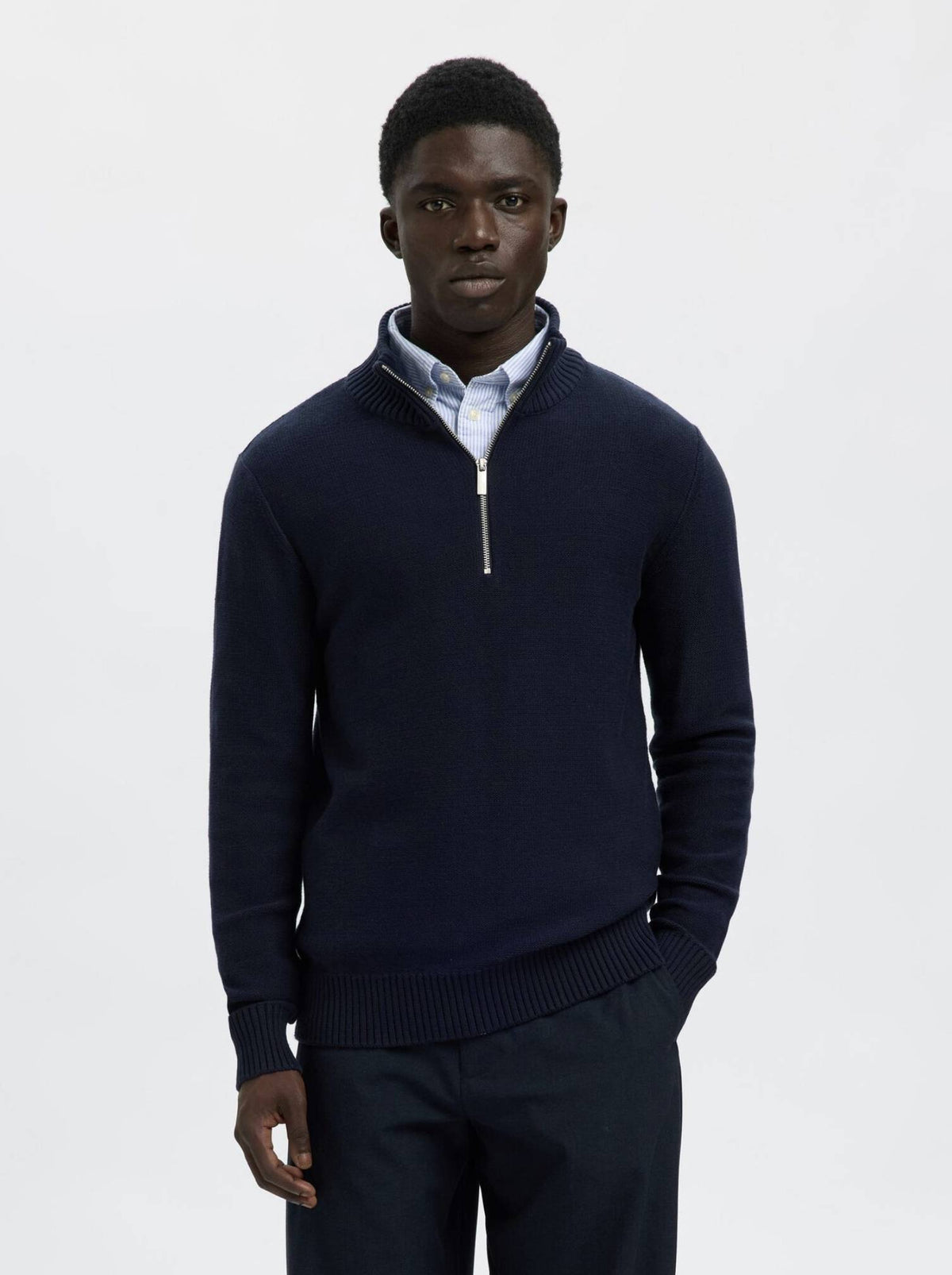 Pullover cerniera SELECTED 16092550 - Sky Captain