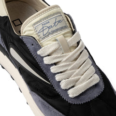 Sneaker D.A.T.E. ATHLETA NYLON - Black/Cream