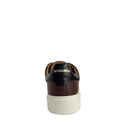Sneaker WOOLRICH Classic Court Camoscio - Marrone/Taupe