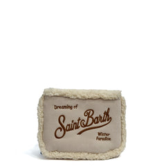Pochette SAINT BARTH ALINE SHEARLING - Panna 00486I