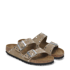 Ciabatta BIRKENSTOCK Arizona Suede Rivet 1029390 - Taupe