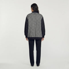 Bomber lungo in panno GAELLE PARIS GAABW06581 - Nero