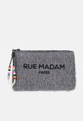 Pochette RUE MADAM RM WINTER CLUTCH - Fluffy Grey