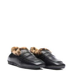 Mocassino ASH BARKLEY FUR - Black/Leopard