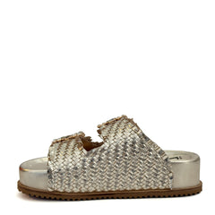 Ciabatta strass MODE 212 Mary - Laminato Platino