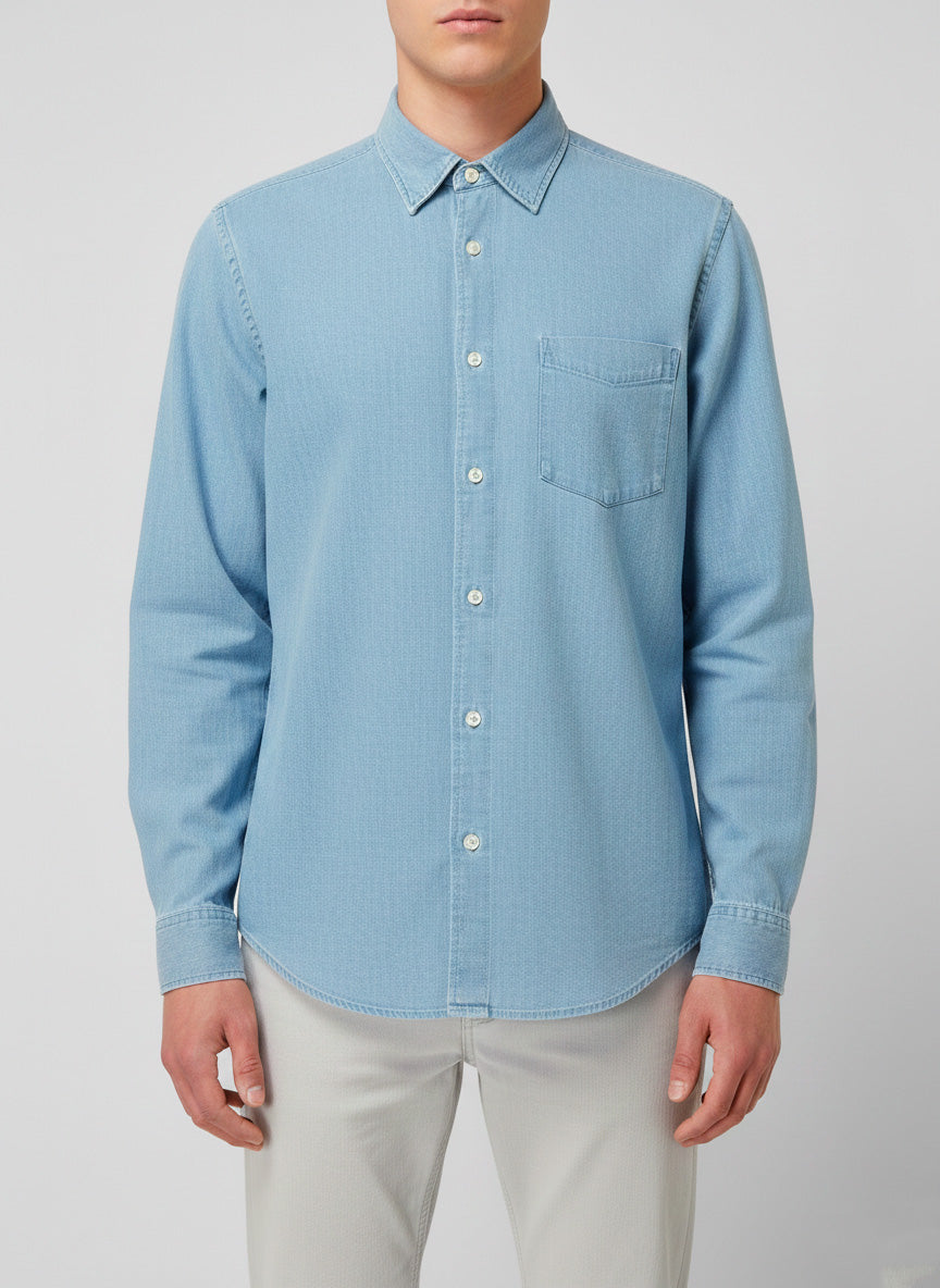 Camicia in denim SELECTED 16097482 - Light Blue Denim