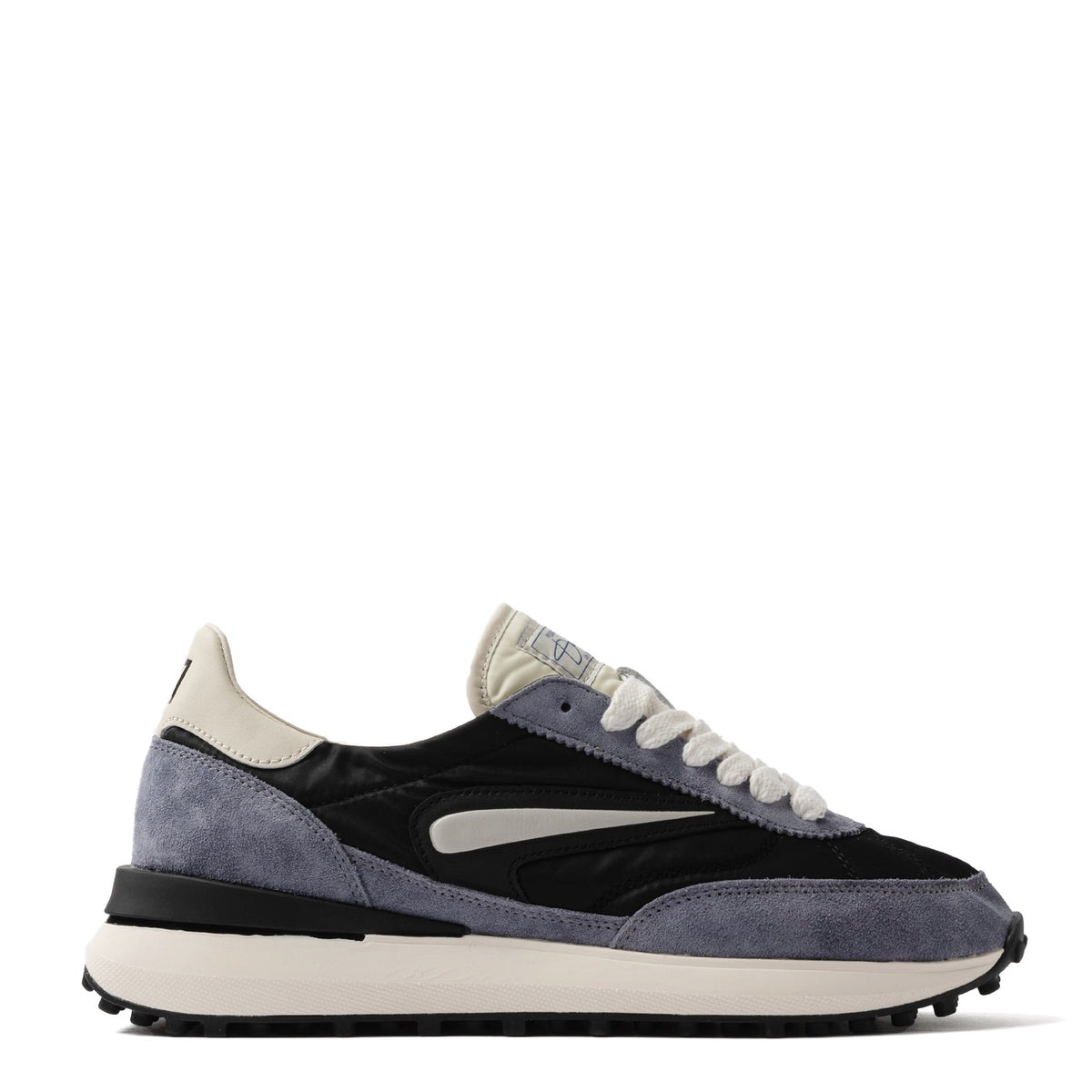 Sneaker D.A.T.E. ATHLETA NYLON - Black/Cream