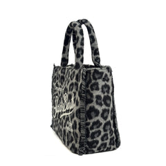 Borsa a mano SAINT BARTH COLETTE FELT - Leopard Nero 03524I