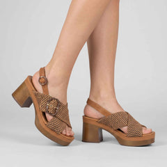 Sandalo con zeppa CARMELA 16315701 - Camel